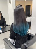 ターコイズブルーグラデーションryota