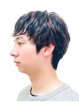 黄ぐまくん美容室 メンズメッシュカラー