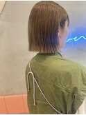 外ハネボブ×オリーブベージュ