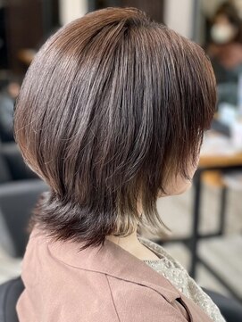 アトリエコア(Atelier Coa) ショートカットくびれショート前下がりボブベージュカラー