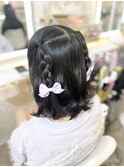 推し活 ライブ 量産型 ハーフツインあみたらし×リボン