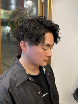 アレアル 広島並木通り店(ALEAR) ツイストスパイラル/アップバング/メンズショート