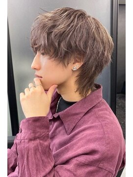 ランズ リアオオサカ(LANDS RiaOSAKA) メンズウルフカット　【韓国ヘア 大阪 梅田】