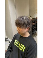 クロワ(croix)&nbsp;【メンズ】ハイライト×ふるふわパーマ