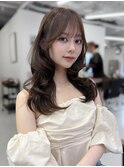 韓国風/レイヤーカット/顔周り/顔まわり/髪質改善/ベージュ