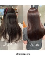 《美髪ストレート艶髪》髪質改善縮毛矯正トリートメント【銀座】