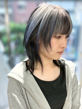 ファイブバイジエクト 堀江(FIVE by The Ect) 【似合わせデザインカラー】ホワイトブロンド/エンドカラー