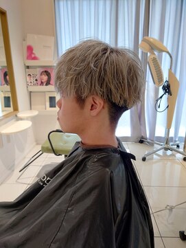 ルクール ヘアー プレジー(Le Coeur HAIR Plaisir) メンズマッシュ×シルバー