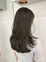 ムード(MOOD,)&nbsp;似合わせカット/オリーブグレー[レイヤーカット/髪質改善/銀座]