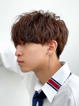 エルマーク 堺東(L-MARK) マッシュヘア/波巻きパーマ/men's/スパイラルパーマ