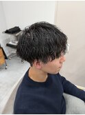 波巻きパーマ