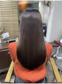 ロングレイヤー×ベージュブラウン