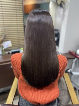 ルアン(Luan) ロングレイヤー×ベージュブラウン