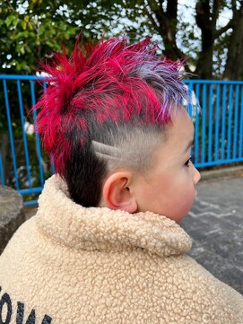 デザイニングヘアードゥ(designing hair Deux) キッズバリアートマレットヘア　【キッズカット/キッズカラー】