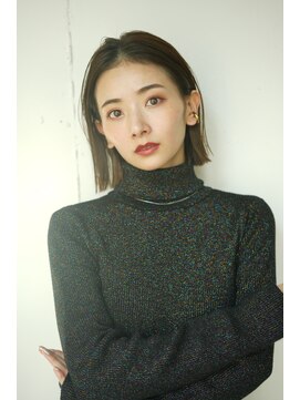 エインアンリー 明治神宮前(AIN.ANLY.) ボブ、切りっぱなしボブ、ストレートボブ、ショートボブ