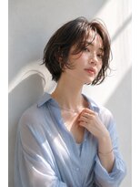 アッシュ 学芸大学店(Ash) ショートボブ/大人女性/ベージュブラウン/白髪ぼかし/脱白髪染め