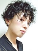 [ショート/黒髪×スパイラルパーマ]tomo