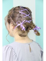 マティーナ ヘアー 池袋(Matina hair)&nbsp;【推しリボン×ツインお団子】20代30代40代