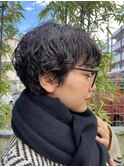 マッシュショートのパーマスタイル