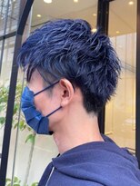 ビューティーヘア ケア 東尾道店(beauty Hair Care) ブリーチオンカラー／インディゴブルー／アッシュブルー