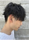 メンズマッシュパーマ波巻スパイラルパーマニュアンスパーマ