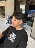 ショートアップバングジェットモヒカンフェードカットスウィング
