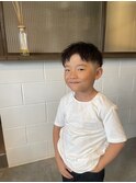 エッジの効いたキッズマッシュ デザインカット 2ブロック