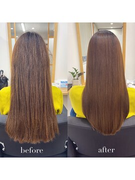 リアン 四条大宮店(Lien) 縮毛矯正+髪質改善トリートメント+カット（リタッチ可）