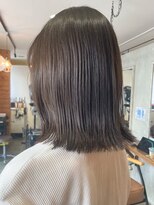 ビスクヘアデザイン(bisq hair design)&nbsp;ミディアム/グレージュ/切りっぱなし/切っぱなしボブ