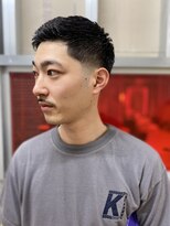 メリケンバーバーショップ トーキョー(MERICAN BARBERSHOP TYO)&nbsp;ハイライト/マッシュパーマ/ウルフ/アッシュブラック203