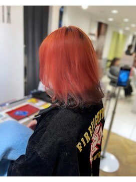 アース 調布店(HAIR & MAKE EARTH) オレンジ×裾カラー