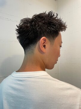 ビーバイエイトジェンツ(Bee by EIGHT GENTS) カルマパーマ／ベリーショート/ダークアッシュ/ニュアンスパーマ