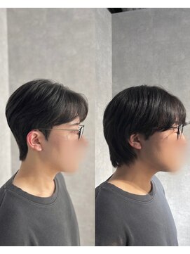 テールバイルシエル(TERRE by Le ciel) センターパート/ダウンパーマ/韓国メンズヘア