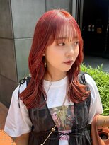 ジアン テラス(GIEN TERRASSE)&nbsp;ブリーチなしWカラー/レッドカラー/顔周りレイヤー@重里