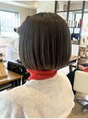 大人可愛いミニボブ