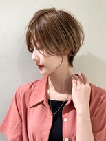 アンド ストーリーズ(&STORIES)&nbsp;前髪なし小顔ひし形丸み耳掛け大人ショート20代30代40代50代＊