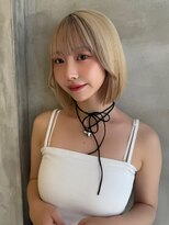 ロンド ストラーダ 心斎橋(Lond strada)&nbsp;レイヤーボブ×ハイトーン[心斎橋/髪質改善]