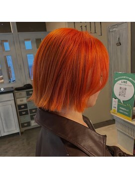アトリエ エス atelier es HAIRDESIGN ディープオレンジ
