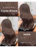 ★ココアブラウンナチュラルブラウン暗めカラーデザインカラー