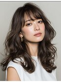 水素ケアで艶めく柔らかセミロング