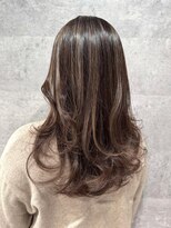 バランス 原宿 表参道(balance)&nbsp;【髪質改善】ヘーゼルグレージュハイライト×レイヤー YUKA