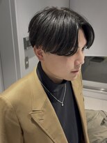 プリアバイポプルス 渋谷(pria by popls) フェザーパーマシャドウパーマダークブラウン毛流れパーマ