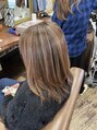 アート(art) レイヤーと白髪ぼかしハイライトで動きのあるスタイルに!