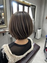 リアン(Lien) 透明感抜群!お洒落ボブ!!コントラストハイライト×グレージュ