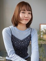 ヘアーループセラデザインワークス(Hair ruup Sela design works) 透明感グレージュの軽やかレイヤーボブ