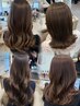 【顔まわりならお任せ♪】カット+ブラウンベージュカラー+Aujua1stepTR