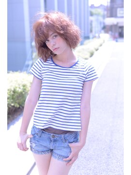 ロエナ(ROENA) クラシカルデジタルパーマバレイヤージュロブ