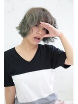 フェリシータ 緑地公園店(felicita) 透明感UP外国人風カラー@カーリーボブ