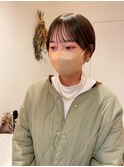 【YOKE】耳掛けショート/マッシュ/シースルー
