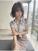ダークブラウン☆ゆるふわボブ